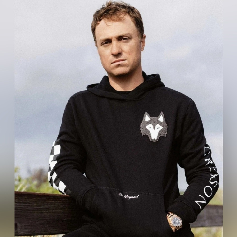 NWT Men’s Greyson Black Wolf Golf Hoodie Justin Thomas The Journey Beyond Medium